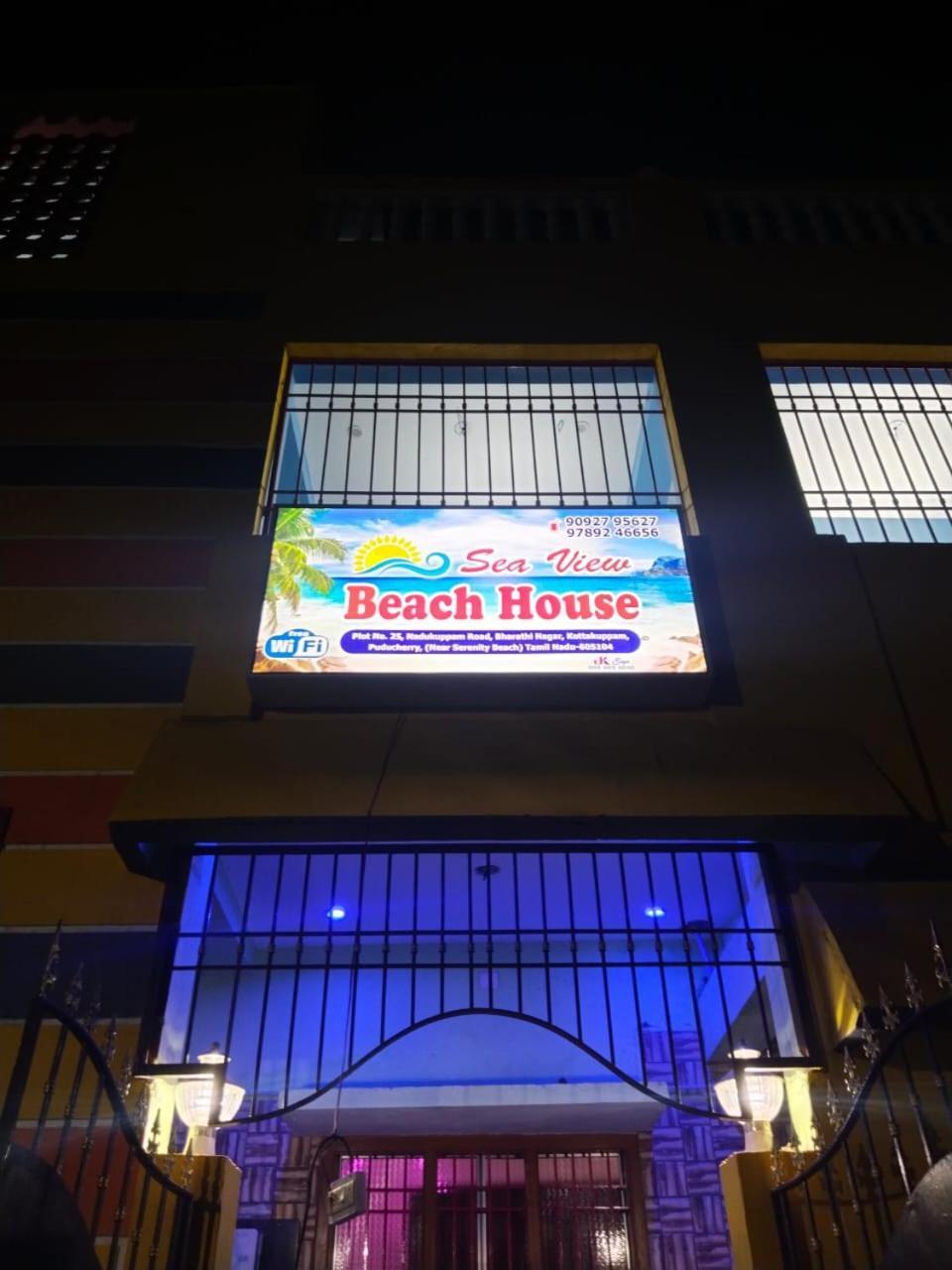 Sea View Beach House Pondicherry Exteriör bild